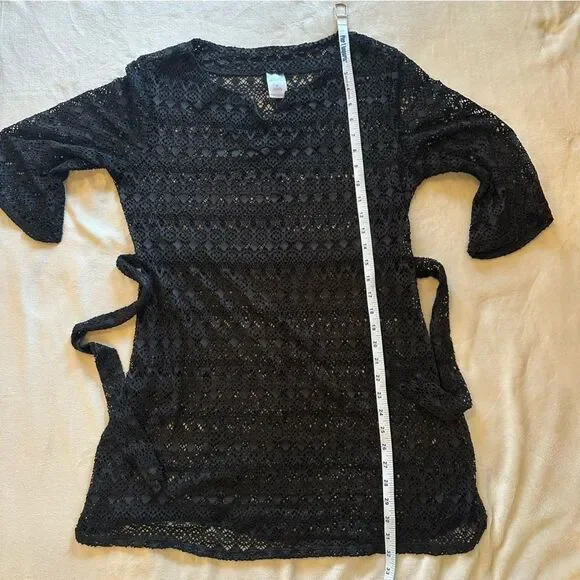 Black lace swim coverup - Picture 8 of 8